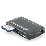 Mini All-in-1 Memory Card Reader Black Compatible with: Secure Digital: miniSD (with adapter), microSD/TransFlash (with adapter), Compact Flash.