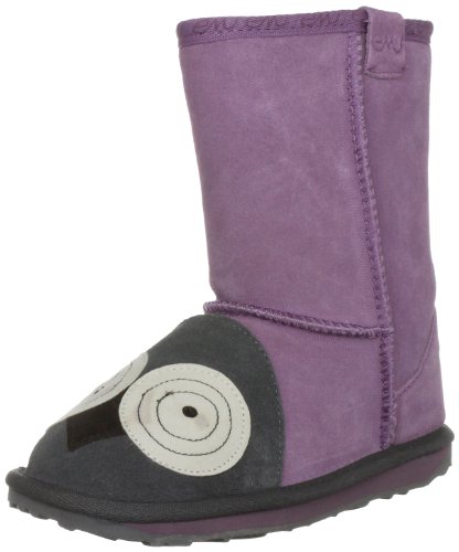 Emu Little Creatures Owl K10126, Mädchen Stiefel, Violett (aubergine), EU 27 (US 10)