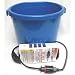 Heated Flatback Bucket Lock N Dry, 5 Gal Blue