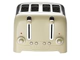 Dualit 46202 4 Slot Lite Toaster in Cream Gloss Finish