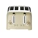 Dualit 46202 4 Slot Lite Toaster in Cream Gloss Finish