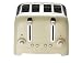 Dualit 46202 4 Slot Lite Toaster in Cream Gloss Finish