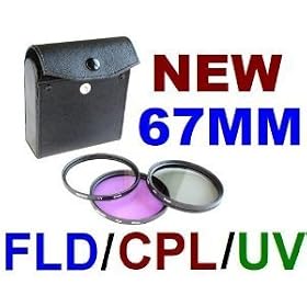 NEEWER® 67mm 3-Piece UV/FLD/CPL SLR Camera Lens Filter Kit for ALL 67mm Lenses!