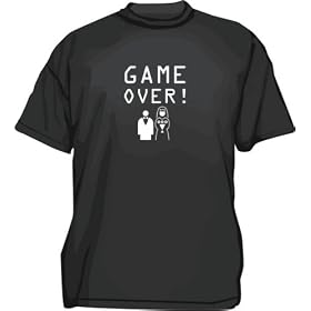 GAME OVER Married Couple Logo Men's tee Shirt in 12 colors Small thru 6XL