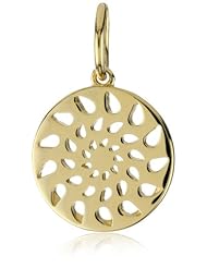 Phillips Frankel "Energy" Yellow Gold Logo Pendant Necklace