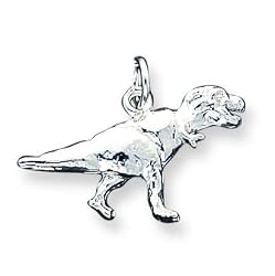 Sterling Silver T-Rex Charm Pendant