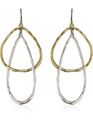 Lucky Brand Two-Tone Interlocking Drop Earrings