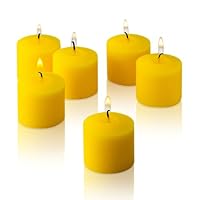 Unscented Votive Candles Color: Yellow