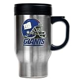 NFL New York Giants 16-Ounce Stainless Steel Travel Mug - Helmet Logo