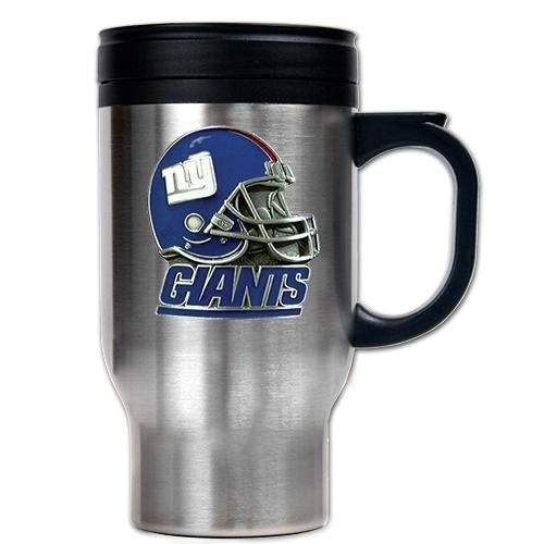 NFL New York Giants 16-Ounce Stainless Steel Travel Mug - Helmet Logo