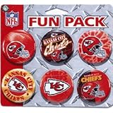 Kansas City Chiefs 6-Piece Button Fun Pack