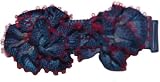 Posies Accessories Full Flowers 1 Hair Clippie Smoke Blue Poppy (Red)
