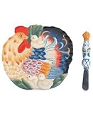 Fitz and Floyd Ricamo  Snack Plate with Spreader