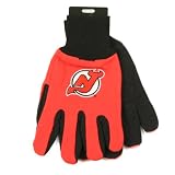 New Jersey Devils Jersey / Gripper Palm Gloves (One Size Fits Most Ages 15+)