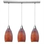 Access Lighting 52312-BS/CRN 3 Light Inari Silk Bar Kitchen