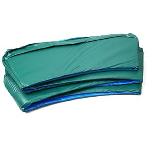 PERFORMANZ®12ft Trampoline Safety Round Frame Spring Pad Cover Replacement Green