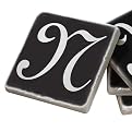 Marble Coaster Set N - Black