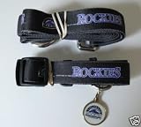 Colorado Rockies Pet Set Dog Leash Collar ID Tag SMALL