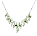 Inspired Silver 'Feathers' Multi Feather and Crystal Necklace 41cm