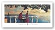 Pareja y Gato by Didier Lourenco 20"x8" Art Print Poster