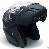 411tsyk  IL. SL160  BLACK FLIP UP MODULAR FULL FACE MOTORCYCLE HELMET DOT~M (KKY 1A1 M RUBBLACK)