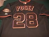 BUSTER POSEY SIGNED AUTOGRAPHED JERSEY SAN FRANCISCO GIANTS COA