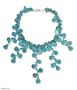 Necklace, 'Falling Rain' 1" W 18.5" L