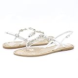 Bamboo Joanie78 Flats 6.5 Silver