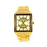 Fortune 'Rivetta' WAT1103MGD Gold Face Analog Men Watch for Gift, Apparel