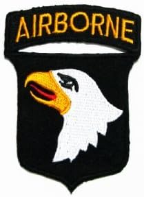 US Army Military Armed Forces Iron On Patch - Airborne &amp; Air Assault - 101st Airborne Division Applique