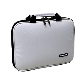 CaseCrown Premium Double Memory Foam Laptop Case (Nylon White) for Acer Aspire One Pro 11.6-inch Netbook