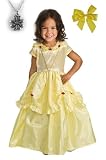 Belle Princess Dress with Wonderchamrs Necklace – MEDIUM (3-5)