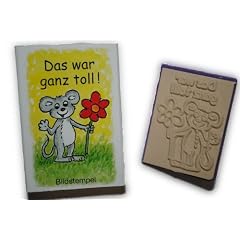 Lehrerstempel STEMPEL " Das war ganz toll ! " Maus Blume Tier , P�dagogikstempel Motivstempel Bildstempel Lehrer Schulstempel Schule