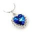 Heart Of The Ocean Titanic Crystal Pendant Necklace 17.72 inch