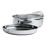 Stainless Steel Multi Roaster - Four Cookware Products in One, including Extra Large Roaster