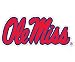 Mississippi Rebels Glass Tatz Mini-Cutz Window Decal