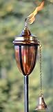 H Potter Copper Rustic Tiki Torch