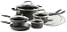 T-fal Flexi-Grip Non-Stick 11-piece Cookware Set, Black