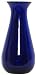 Spanish Large Recycled Cobalt Blue Glass Vase 16.5H"