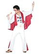 Deluxe Official Elvis Costume White Jumpsuit Red Cape Elvis Impersonator