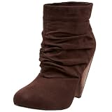 Chinese Laundry Women's Wiz Mid Heel Scrunch Bootie,Brown,8 M
