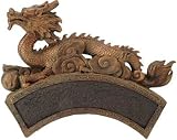 Buy : Unique Birthday Good Luck Gift Idea Him Her - 6" Chinese Tao Dragon Statue on Oriental Bridge