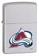 NHL Zippo Lighter Colorado Avalanche Satin Chrome