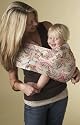 Hotslings Pink Ecru Floral Baby Pouch Sling Sateen Stretch Child Carrier, Size 5 (L)
