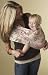 Hotslings Pink Ecru Floral Baby Pouch Sling Sateen Stretch Child Carrier, Size 5 (L)