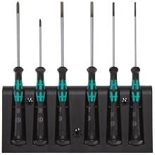 Wera Kraftform Micro Electronics Screwdriver Set and Rack, 6-Piece