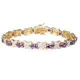 Willow Xpress Royale Tanzanite CZ X-O Bracelet