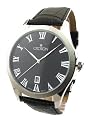 MENS CROTON LEATHER DATE WATCH CN307109BSBK