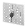 Magnetic board hooks - brushed stainless steel