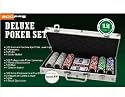 Pokerkoffer Deluxe Poker Set 300 Jetons 11,5g Wertaufdruck